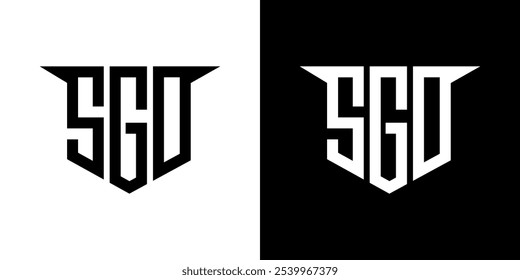 SGD letter logo design with white background in illustrator, vector logo modern alphabet font overlap style, calligraphy designs for logo, Poster, Invitation, etc.