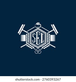 sgd logo on navy blue background