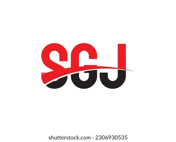 SGJ Letter Initial Logo Design Vector Illustration