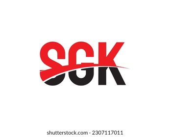 SGK Letter Initial Logo Design Vector Illustration
