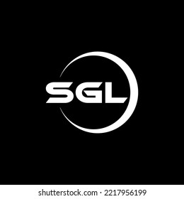 Diseño del logotipo de letras SGL en ilustrador. Logo vector, diseños de caligrafía para logotipo, afiche, invitación, etc.