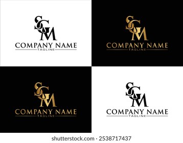 SGM, Elementos de Plantilla de diseño de logotipo de letra SGM. Logotipo abstracto moderno de la letra del alfabeto de la ropa.