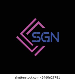 SGN Letter Initial Logo Design Template Vector Illustration
