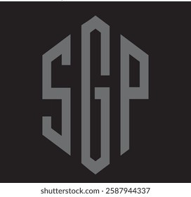 SGP logo design vector simple