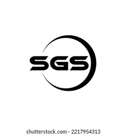 SGS letter logo design in illustrator. Vector logo, calligraphy designs for logo, Poster, Invitation, etc.