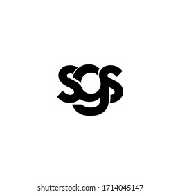 Original-Logo-Design für SGS-Buchstaben