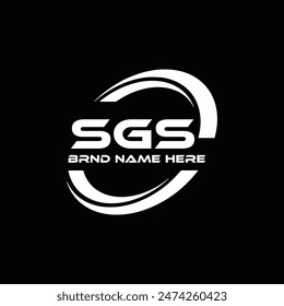 SGS logo. S G S design. White SGS letter. SGS, S G S letter logo design.