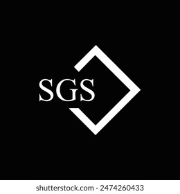 SGS logo. S G S design. White SGS letter. SGS, S G S letter logo design.