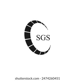 SGS logo. S G S design. White SGS letter. SGS, S G S letter logo design.