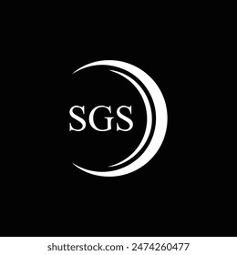SGS logo. S G S design. White SGS letter. SGS, S G S letter logo design.