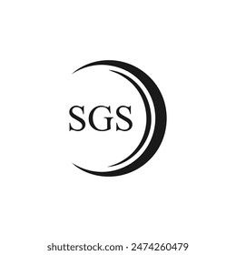 SGS logo. S G S design. White SGS letter. SGS, S G S letter logo design.