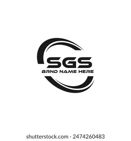 SGS logo. S G S design. White SGS letter. SGS, S G S letter logo design.