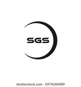 SGS logo. S G S design. White SGS letter. SGS, S G S letter logo design.