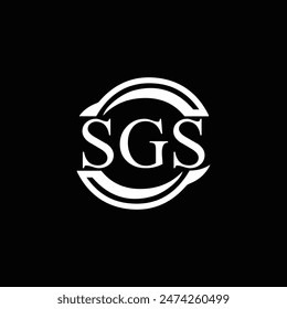 SGS logo. S G S design. White SGS letter. SGS, S G S letter logo design.