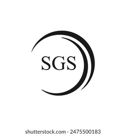 SGS logo. S G S design. White SGS letter. SGS, S G S letter logo design. 