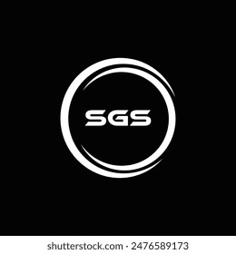 SGS logo. S G S design. White SGS letter. SGS, S G S letter logo design. 