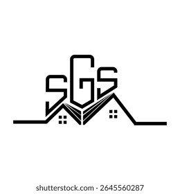 SGS Real State logo design, SGS simple and modern logo. SGS luxurious alphabet design  