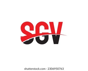 SGV Letter Initial Logo Design Vector Illustration