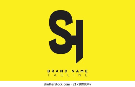 SH Alphabet letters Initials Monogram logo HS, S and H