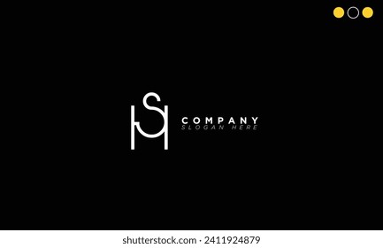 SH Alphabet letters Initials Monogram logo HS, S and H