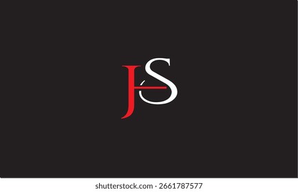 MONOGRAMA DEL LOGOTIPO DE LA LETRA ABSTRACTAS DE SH, HS