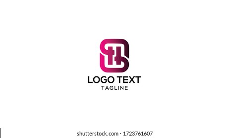 SH HS Letter Logo Design Template Vector