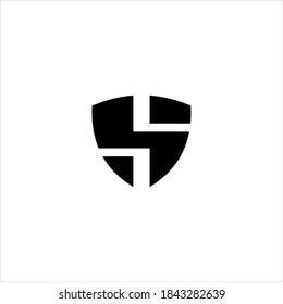 SH or HS letter logo design vector.