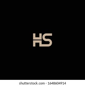 SH- oder HS-Logo und Symboldesigns