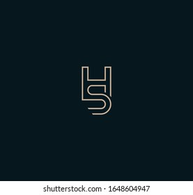 SH or HS logo and icon designs