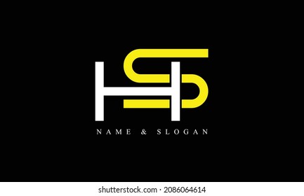 SH, HS, S, H abstract letters logo monogram