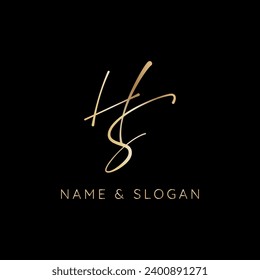 SH, HS, S, H abstract letters logo monogram