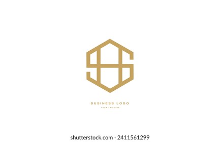 SH, HS, S, H, Abstract Letters Logo Monogram