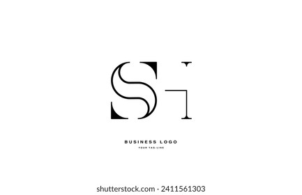 SH, HS, S, H, Abstract Letters Logo Monogram