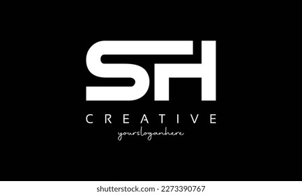 SH initial logo template vactor