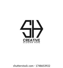 Sh erste logotype vektor-Illustration