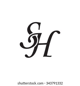 Vintage Monogram Sh Images, Stock Photos & Vectors | Shutterstock