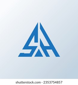 SH Brief Logo kreatives Design. SH einzigartiges Design.
