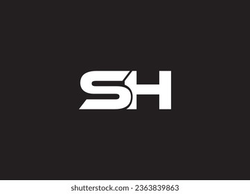 SH letter logo design and monogram logo
