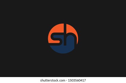 SH letter Logo Design Template Vector