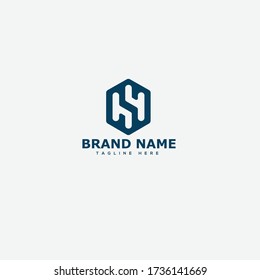 SH Letter Logo Design Template Vector