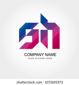 SH Letter Logo Template