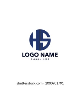diseño de logotipo de monograma de letras sh