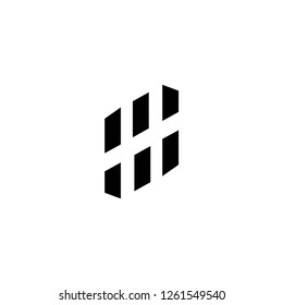 sh letter vector logo