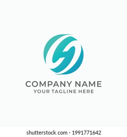 SH logo design, Company vector template