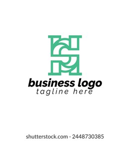 SH logo design elegant and Professional letter design