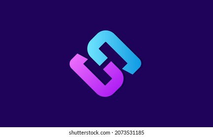 SH logo design, Letter S  H logo . simple and modern logo design . vector illustration