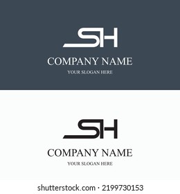 SH logo initial letter luxury royal logo. template symbol. modern golden luxury logo. abstract monogram vector letter mark brand fashion. icon  business monogram boutique font Clothing minimalist.