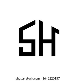 El logo de SH es una pequeña explicación del concepto del logo: una letra SH única con líneas limpias, claras, gruesas y elegantes
