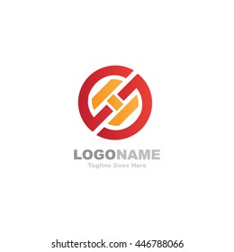 SH Logo. Vector Graphic Branding Letter Element. White Background