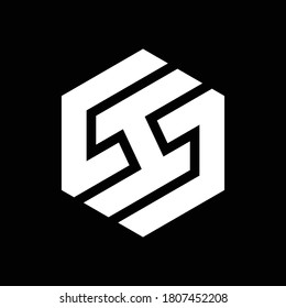 Logo del monograma SH. Logo vectorial ilustrado. Logo de la letra SH
